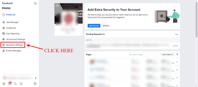 Ad Account Step 1