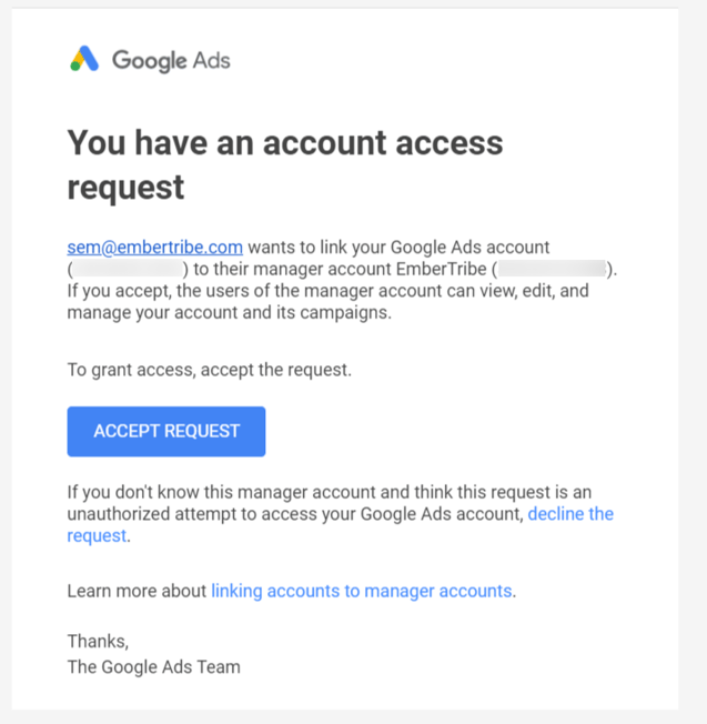 Google Ads Access Step 2