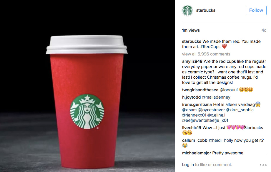 instagram ads starbucks