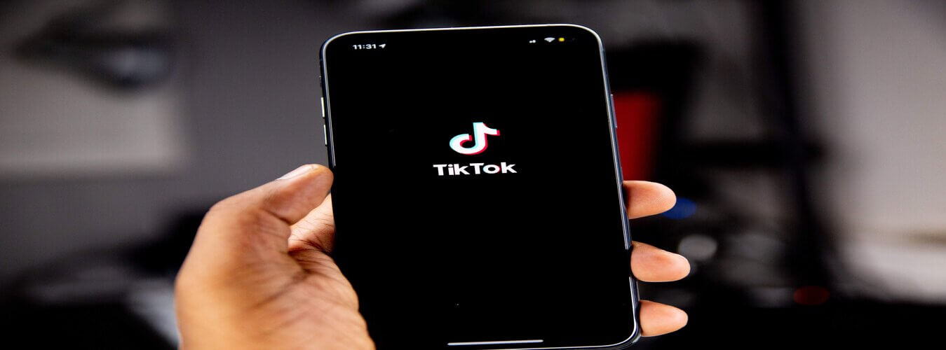 TikTok app open on phone