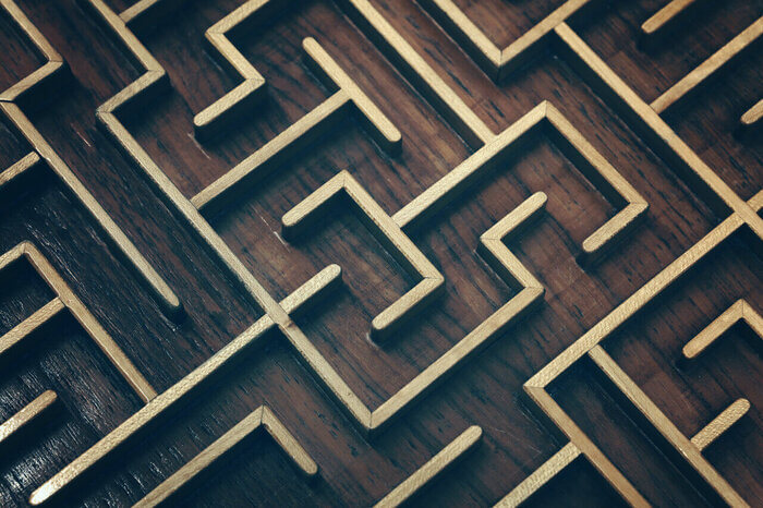 Up close maze